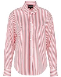 Emporio Armani - Stripe-print Cotton Shirt - Lyst