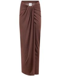 ANDAMANE - Anja Draped Maxi Skirt - Lyst