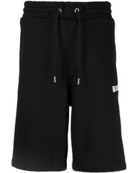 BOSS - Pantalones cortos de chándal con logo - Lyst