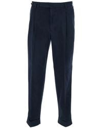 PT Torino - Pleated Cuffed Trousers - Lyst