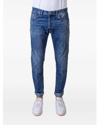 Dondup - Faded-Effect Turn-Up Jeans - Lyst