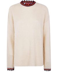 La DoubleJ - Pullover aus Mohairwolle mit Wellensaum - Lyst