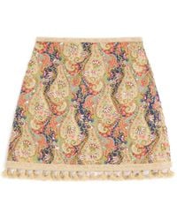 Valentino Garavani - Embroidered Mini Skirt - Lyst