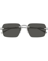 Gucci - Rectangle-Frame Sunglasses - Lyst