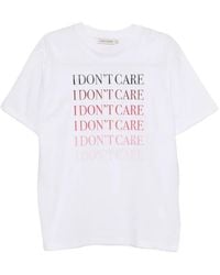 Joshua Sanders - Slogan-Embossed T-Shirt - Lyst