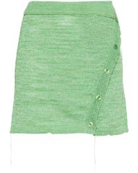 Acne Studios - Knitted Mini Skirt - Lyst