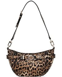 Guess - Cirene Leopard-Print Buckle-Detail Tote Bag - Lyst