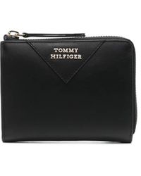 Tommy Hilfiger - Medium Logo-Lettering Leather Wallet - Lyst