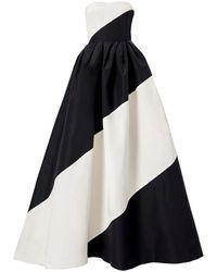 Carolina Herrera - Silk Faille Strapless Evening Gown - Lyst