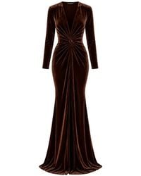 ROSERRY - Twist-Detail V-Neck Maxi Dress - Lyst