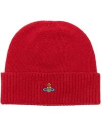 Vivienne Westwood - Orb-Embroidered Beanie - Lyst
