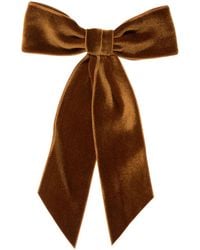 Jennifer Behr - Velvet Bow Barrette - Lyst