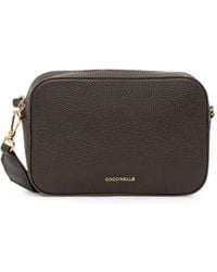 Coccinelle - Small Tebe Grained Leather Shoulder Bag - Lyst