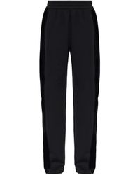Emporio Armani - Double Jersey Pants With Chenille Tape Travel Essential - Lyst