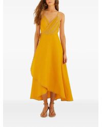 FARM Rio - Bananas Euroflax Premium Linen Maxi Wrap Dress - Lyst