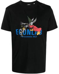 Egonlab - Fantasia Graphic-Print Cotton T-Shirt - Lyst
