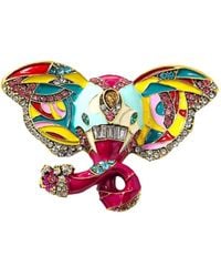 Hzmer Jewelry - Satrangi Gaj Crystal-Embellishment Brooch - Lyst