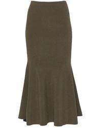 Self-Portrait - Elasticated Waistband Flared Hem Skirt - Lyst