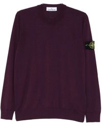 Stone Island - Crew-Neck Wool Sweater - Lyst