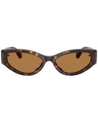 Swarovski - Tortoiseshell-Effect Crystal-Embellished Sunglasses - Lyst