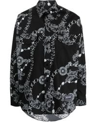Versace Jeans Couture - Camicia Con Stampa Chain Couture - Lyst
