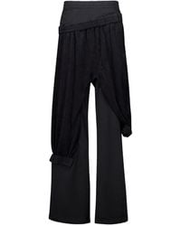 Natasha Zinko - Layered-Effect Folded Trousers - Lyst