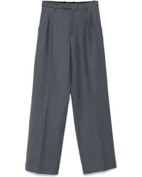 Sandro - Striped Straight-Leg Trousers - Lyst