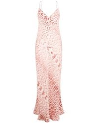 Roberto Cavalli - Jaguar-Print Slip Maxi Dress - Lyst