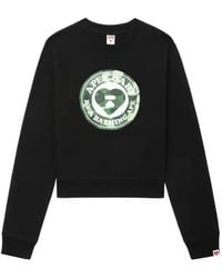 A Bathing Ape - Round Camo Heart-Print Sweatshirt - Lyst