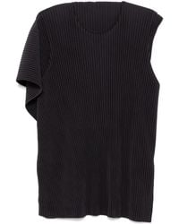 Homme Plissé Issey Miyake - アシンメトリーベスト - Lyst