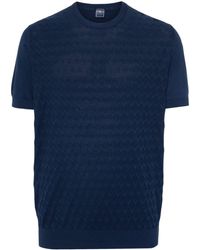 Fedeli - Geometrisch gemustertes T-Shirt - Lyst