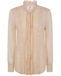 Chloé - Blusa Con Ruches - Lyst