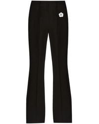 KENZO - Boke Flower 2.0 Embroidered Flared-Leg Trousers - Lyst
