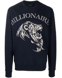 Billionaire - Logo-print Detail Sweatshirt - Lyst