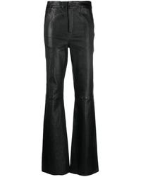 Gestuz - Ivygz Leather Slim-fit Trousers - Lyst