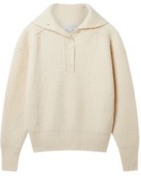 Stella McCartney - Ribbed-Knit Button-Up Sweater - Lyst