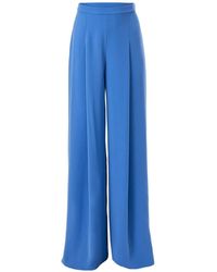 Carolina Herrera - High-Waist Pleated Wide-Leg Pants - Lyst