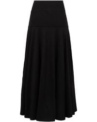 Plan C - Cotton A-Line Midi Skirt - Lyst