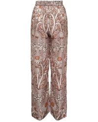 Biyan - Silk Print Trousers - Lyst