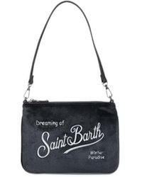 MC2 Saint Barth - Mini Parisienne Velvet Shoulder Bag - Lyst