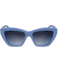 KARL LAGERFELD - Logo-Plaque Cat-Eye Sunglasses - Lyst