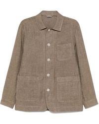 BOSS - リネン オーバーシャツ - Lyst