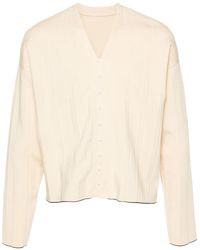 Jacquemus - Pleated Ribbed Cardigan - Lyst