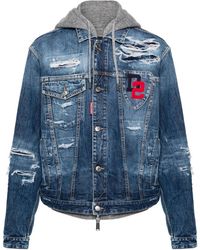 DSquared² - Chaqueta vaquera con capucha - Lyst