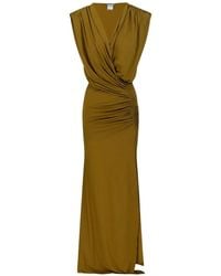 Amazuìn - Meghan Draped Maxi Dress - Lyst