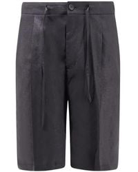 Hevò - Torre Lapillo Drawstring Pleated Tailored Shorts - Lyst