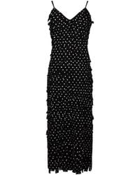 GIOVANNI PARIS - Ophelie Polka-Dot Ruffled Maxi Dress - Lyst