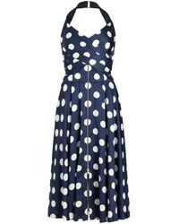 Patou - Midikleid aus Satin - Lyst