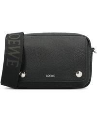 Loewe - Sac Porté Épaule En Cuir À Logo Imprimé - Lyst