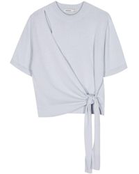 Jonathan Simkhai - Hudson Tie-fastening T-shirt - Lyst